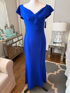 Alexa B Elegant Royal Bluu Formal Evening Dress 8 - Lovely & Sleek NWT